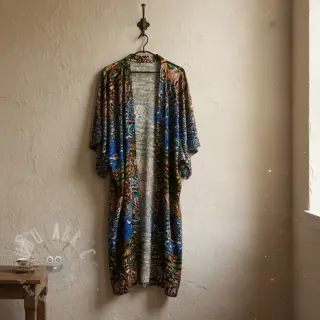 Viskoosi Dimulti dark blue digital print