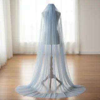 Tyl na TUTU baby blue 160 cm