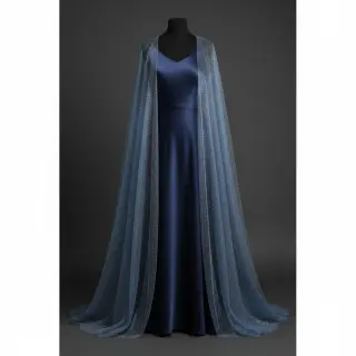 Tyl na TUTU ROYAL SPARKLE jeans silver