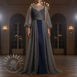 Tylli TUTU-hameeseen ROYAL SPARKLE dark grey silver