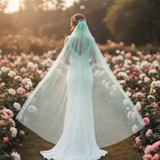 Tyl na TUTU DOT light mint