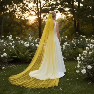 Tyl na TUTU yellow 160 cm