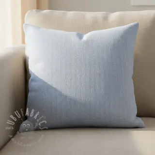 Pellava puuvillalla Fishbone light blue