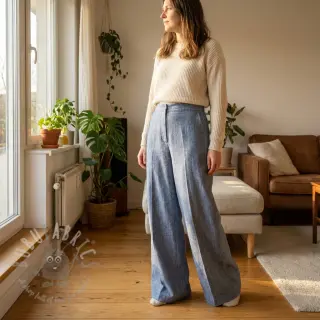 Pellava puuvillalla Fishbone light jeans