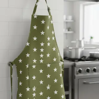 Bavlnená látka Stars green