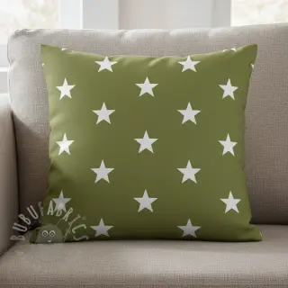 Puuvillakangas Stars green