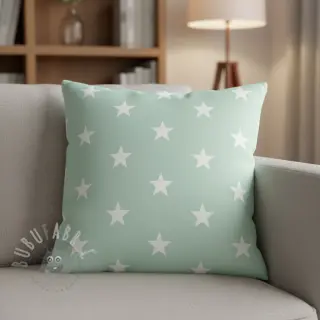 Puuvillakangas Stars mint