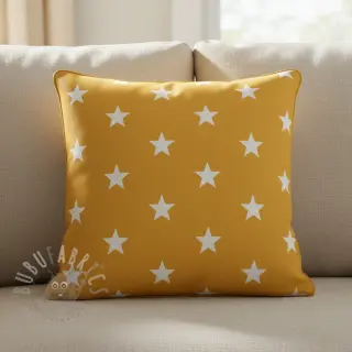 Puuvillakangas Stars yellow