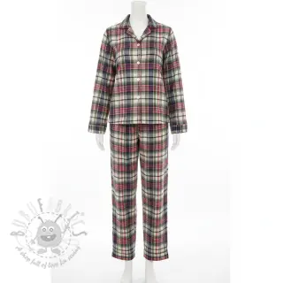 Puuvillakangas YARN DYED CHECK BRUSHED pickle