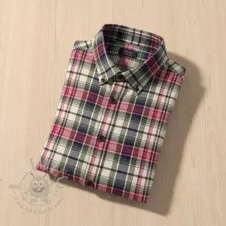 Puuvillakangas YARN DYED CHECK BRUSHED pickle