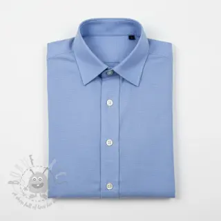 Puuvillapopliini dark sky blue