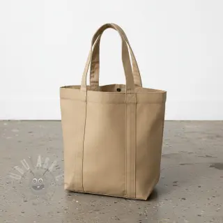 Puuvillapopliini dark beige