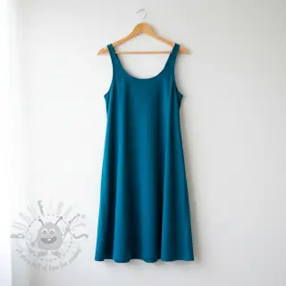 Puuvillapopliini ocean blue