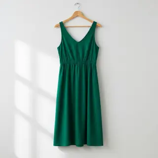 Bavlnený popelín dark emerald