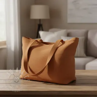 Puuvillapopliini dark cognac