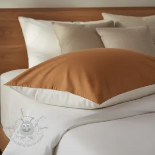 Puuvillapopliini dark cognac