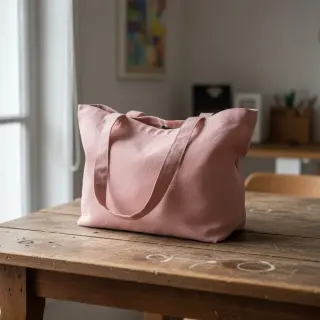 Bavlnený popelín dark rose