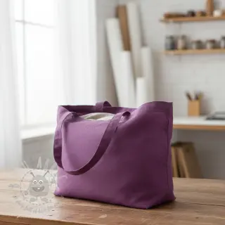 Puuvillapopliini aubergine