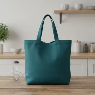 Puuvillapopliini dark cyan