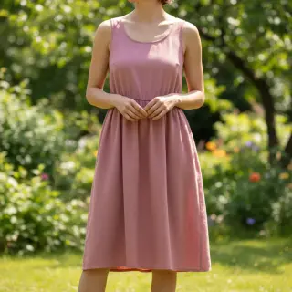 Bavlnený popelín blush