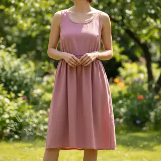 Puuvillapopliini blush