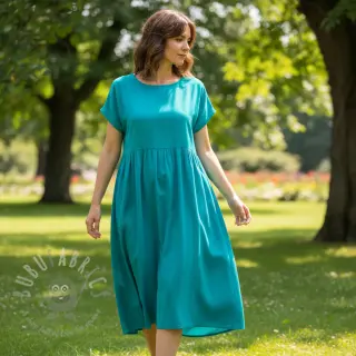 Puuvillapopliini turquoise