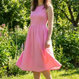 Bavlnený popelín light pink