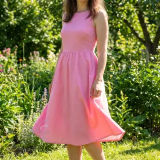 Puuvillapopliini light pink