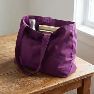 Bavlnený popelín dark purple