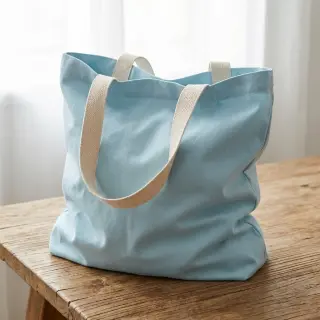 Bavlnený popelín light blue