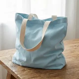 Puuvillapopliini light blue
