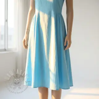 Puuvillapopliini sky blue