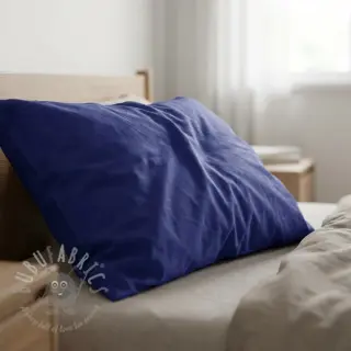 Puuvillapopliini dark cobalt
