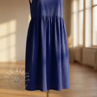 Puuvillapopliini dark cobalt