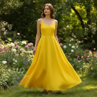 Puuvillapopliini lemon