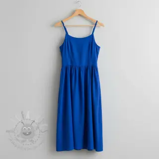 Puuvillapopliini cobalt