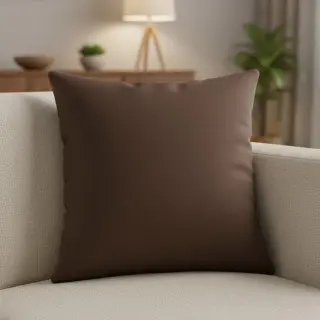 Bavlnený popelín dark brown