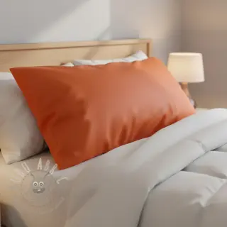 Puuvillapopliini flame orange