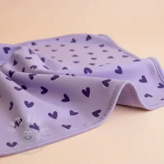 Puuvillakangas FLANNEL Hearts lavender