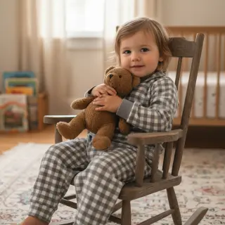 Bavlnená látka FLANNEL Check sage