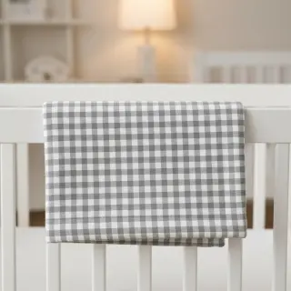 Bavlnená látka FLANNEL Check sage