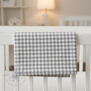 Puuvillakangas FLANNEL Check sage
