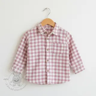 Puuvillakangas FLANNEL Check light pink