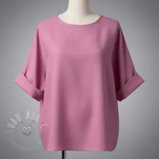 Puuvillakangas pellavalla PREMIUM dawn pink