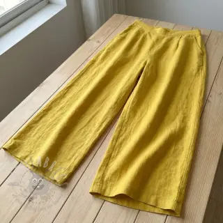 Puuvillakangas pellavalla ochre