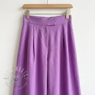Puuvillakangas pellavalla dark lilac