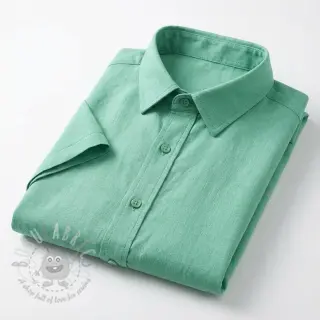Puuvillakangas pellavalla apple green