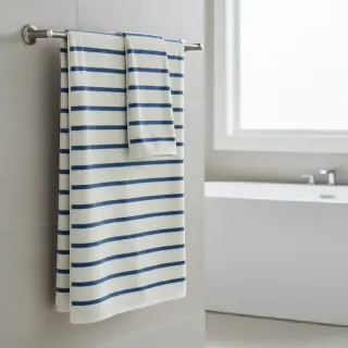 Froté YARN DYED Stripe SMALL light blue