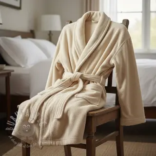 Joustava froteekangas dark beige