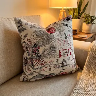 Dekoračná látka jacquard Akita blanc